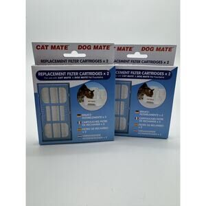 Lot 4 PetMate Genuine OEM Filter Cartridges Cat Mate and Dog Mate Fountains NEW